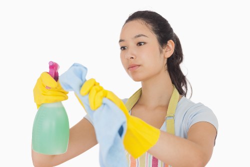Customer confirming cleaning service details and access arrangements