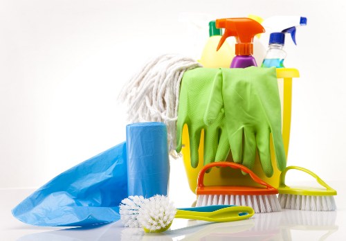 Cleaner in Chiswick carrying out detailed room cleaning