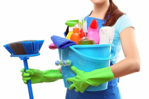 Cleaning company team in Chiswick delivering quality service in a business setting