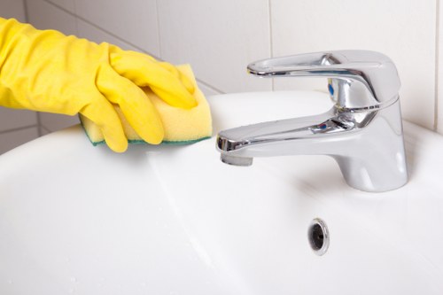 Chiswick cleaners carrying out a careful safety check before cleaning